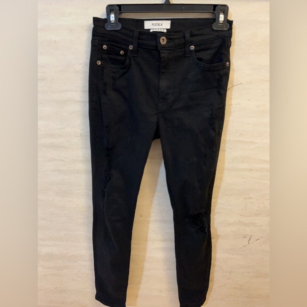 Pistola Skinny Jet Black Denim
